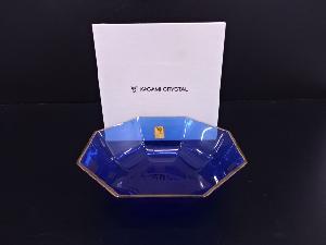 KAGAMI CRYSTAL　ブルーガラス　小鉢